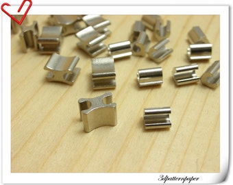 5# Silver zipper stop Zipper stop and Zipper bottom make of copper AAA Top quality 50sets i41