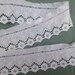 White cotton embroidered lace, 2-3/4" white lace, Bridal white lace, DIY lace, crafts, craft supplies,notions, lace and trims, bridal lace