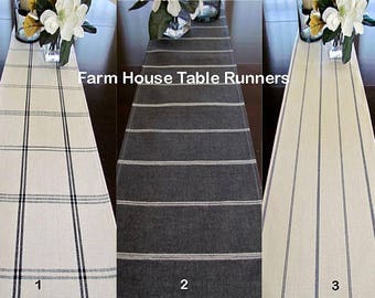FARMHOUSE PLAID TABLE Runners Plaid Table Runners Farm House Table Runners Buffalo Check Table Runner Christmas Table runner