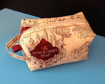 Marauder's Map makeup bag with handle Harry Potter