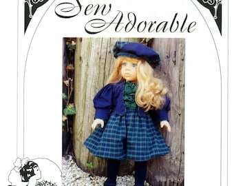 Sew Adorable 18" American Girl Doll Clothes Pattern, American made, Victorian Bicycle Outfit