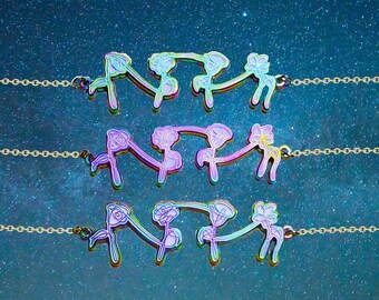 BTS Army Rainbow Metal Necklace Charm | KPOP Necklace Jewellery | BTS Albums' Inspired Necklace Jewelry | Love Yourself Her