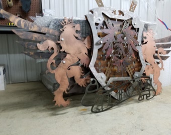 Coat of Arms or Family Crest! 100% CUSTOM (Home Decor, Wall Art, Metal Art, {Can Be Personalized})