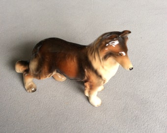 1950’s vintage Collie Dog figurine marked Foreign