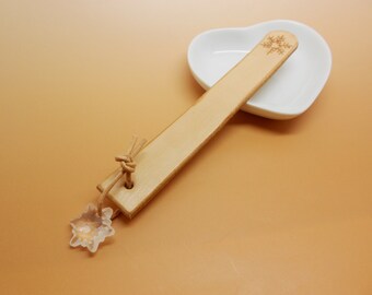 Bookmark leather snow Crystal and swarovski
