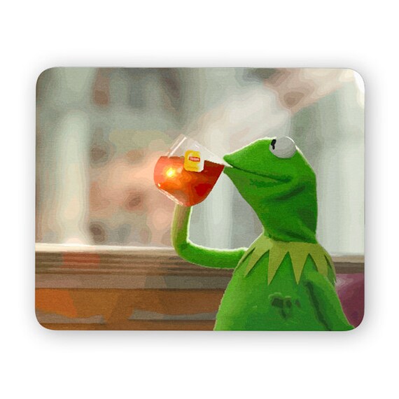 Kermit funny desk mouse pad meme mouse pad comptuer mouse