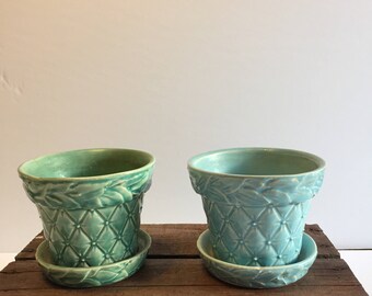 McCoy Quilted Flower Pots