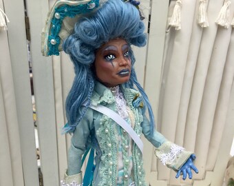 OOAK art doll marie antoinette monster high boy repaint Clawd custom