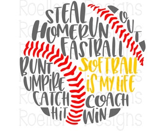 Download Softball svg | Etsy