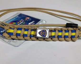 Thin Blue Line California Highway Patrol CHP Chips Paracord Survival Lanyard