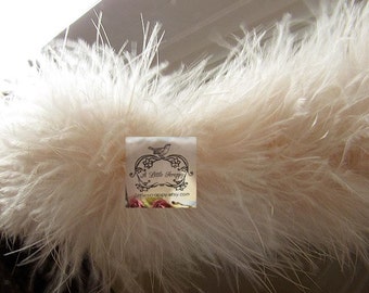 Marabou Boa Feathers Bone Creamsicle