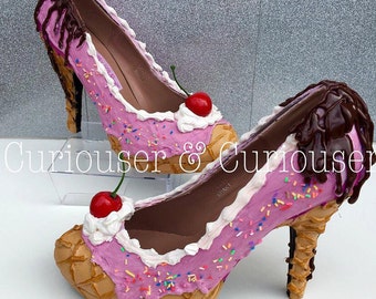 Strawberry Ice Cream Sundae Heels