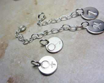 925 Sterling Silver Attachable Extender Necklace Extender Bracelet Extender Removable Extender Personalized Clasp Extender ADJUSTABLE add-on