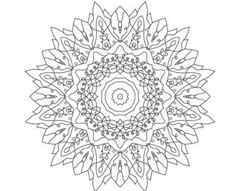 MANDALA Coloring Sheet Adult Mandalas Sheets Book For Adults Books Mandala