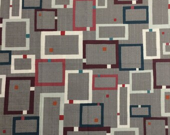 Etoffe Imprevue Cotton Canvas from Lecien - Full or Half Yard Modern Geometric on Taupe