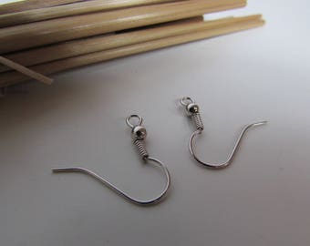 48 hook 19 x 20 mm for earrings in silver, bronze, gold, copper