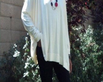 Slouchy Over Sized Bat Wing Jersey Tunic - All Sizes Available - New Colors Added