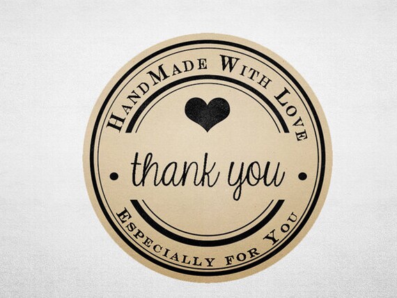 thank you stickers printable kraft stickers business