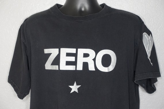 90's Smashing Pumpkins - ZERO Smashing Pumpkins Heart Logo Vintage Concert T-Shirt