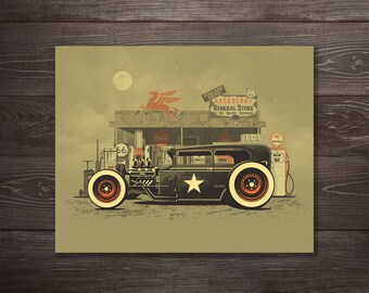 Rat Rod Screen Print