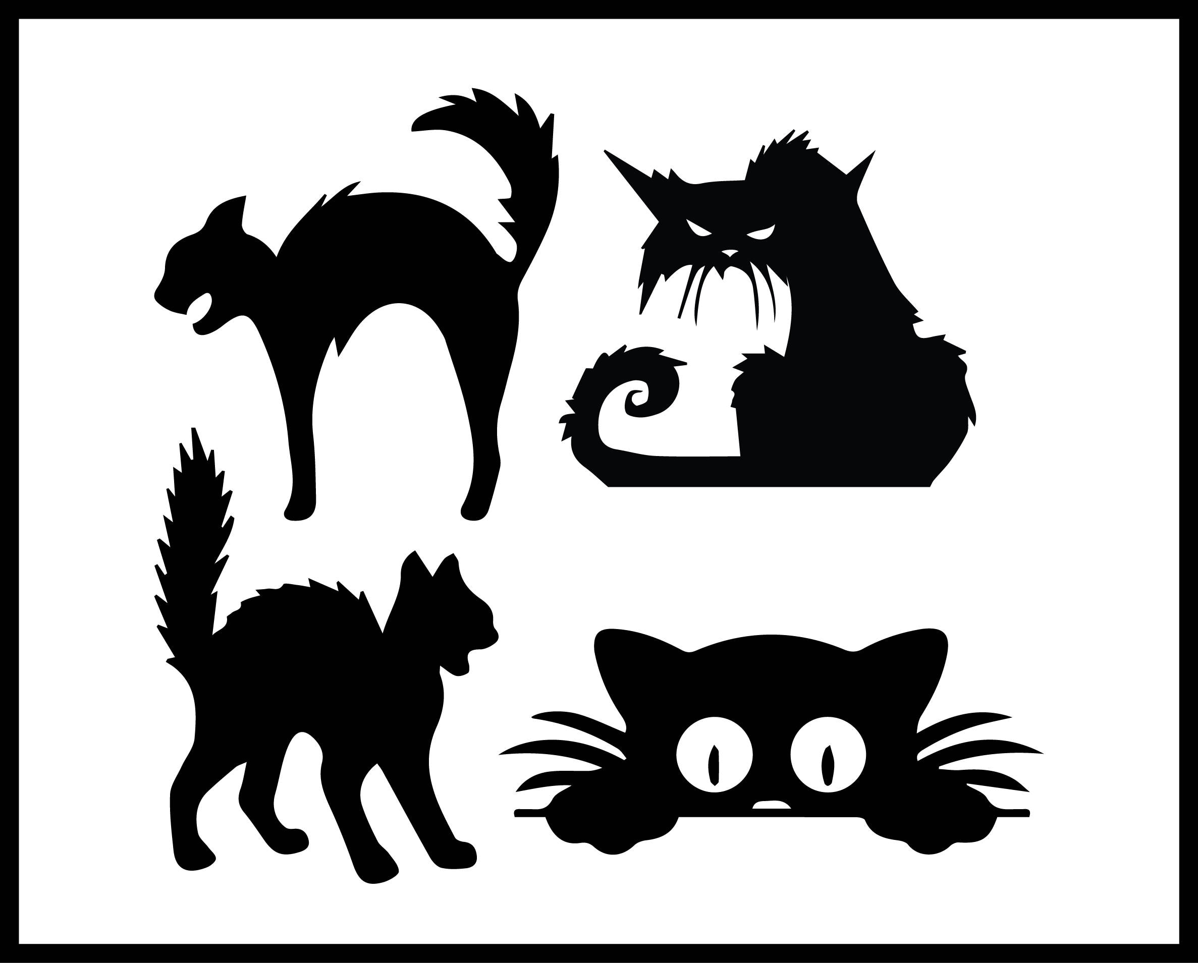 Download Halloween cat download halloween svg dxf eps ai png