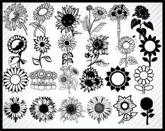 Free Free 286 Sunflower Wreath Svg Black And White SVG PNG EPS DXF File