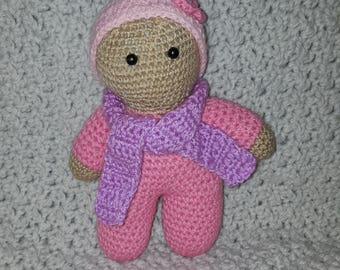 hand-made crochet plush toy doll