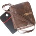 personalized leather messenger bag for men