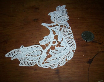 cotton 1920s antique lace applique