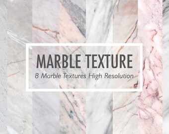 Digital Download pack of 8 marble texture for background