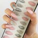 Pink press on nails • Swarovski crystals • stiletto nails • coffin nails • Fake nails • False nails • Acrylic nails • gel nails •holo nails