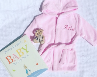 Personalised Baby Bathrobe / Baby Gift / 1st Birthday /Child Bathrobe