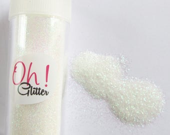 Fine glitter white glitter in salt