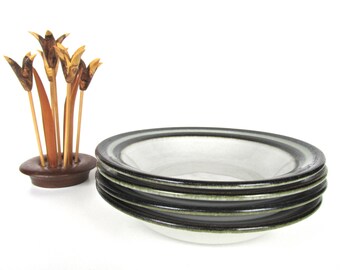 Arabia Finland Karelia Cereal Bowls, Set Of 4 Stoneware Arabia Finland Soup Bowls