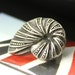 Metal Buttons - Ammonite Antique Silver Metal Shank Buttons - 0.79 inch - 6 pcs