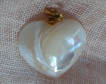 Mother-of-Pearl Heart Pendant