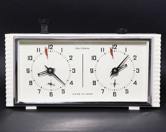 Soviet Chess Clock Vintage Mechanical clock Jantar rare chess clock ussr Tournament clock
