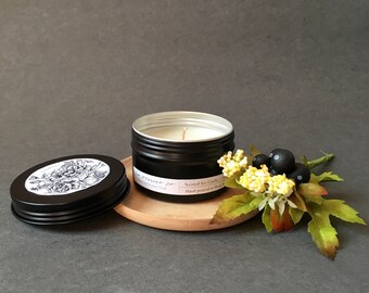 Tin Candles, Handpoured Mini Soy Candles, Natural Scented Candles, Aromatherapy Candles with Essential Oils, Personalized Candle Favors