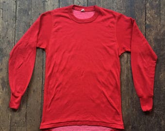 1970s Stanfields thermal red undershirt