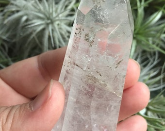 Hand Carved Clear Quartz Crysyal Tower | Point | Spiritual Junkies | Reiki Love Infused | Crystal Healing | Gemstone | Altar