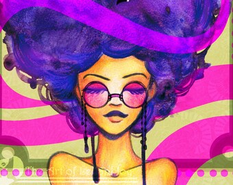 Purple Haze Over Haight Ashbury Limited Edition Poster Print
