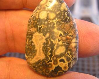 Pink Poppy Poppy Jasper Freeform Designer Cabochon RARE