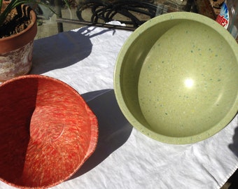 Green Texas Ware Confetti melmac bowl