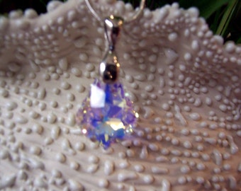 Pendant - Swarovski Baroque Crystal AB Pendant