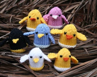 KNITTING PDF PATTERN - The Chicks - Cute Softies to make