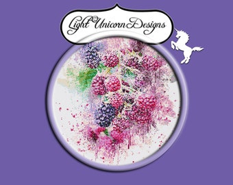 Black Berries Cross Stitch Pattern