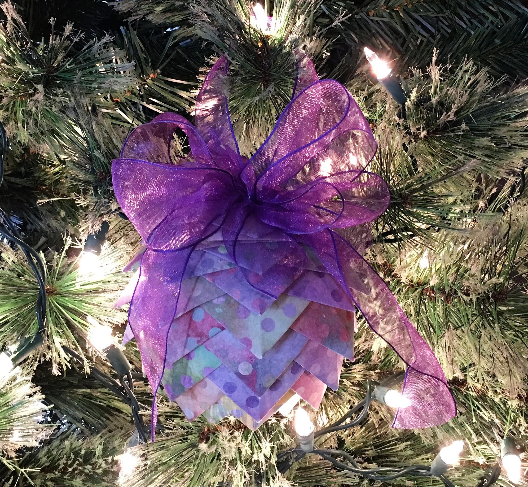 Paper Pinecone Christmas Ornament Holiday Ornament Christmas