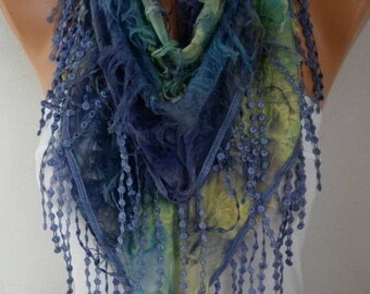 Clothing Gift Purple Ombre Scarf, Birthday Gift, Cowl Scarf Gift For Her Women's Fashion Accessories Scarves best selling items