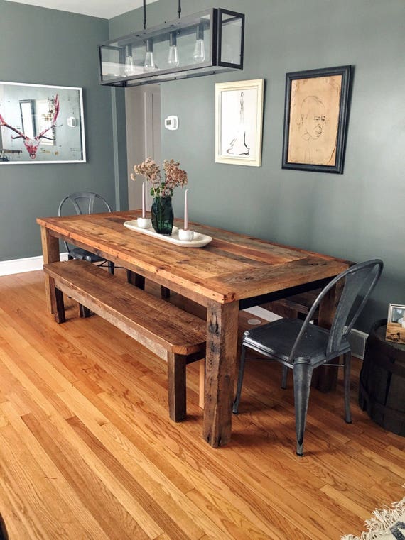 Dining Room Tables Made From Reclaimed Wood : The Counter Evolution Gutterball Table made from Reclaimed ... : Using the wood from your house makes a great story!