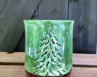 Pine Tree bathroom cup